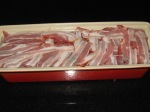 fold over the bacon strips